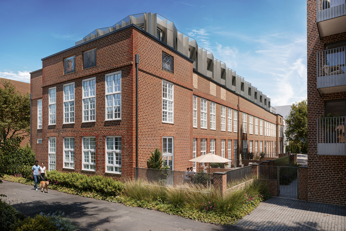 Restored Victorian exterior at Frankham Walk